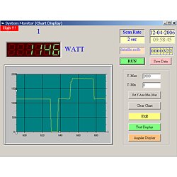 Otra imagen del software para el analizador de potencia.