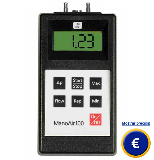 Medidor de presión diferencial ManoAir100-1/2