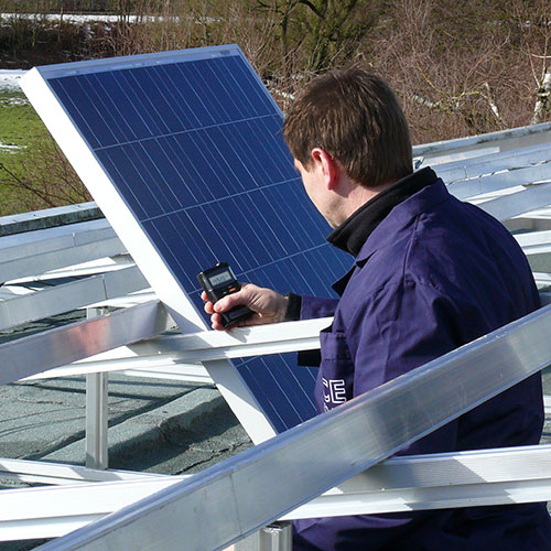 Panel de celulas fotovoltaicas.