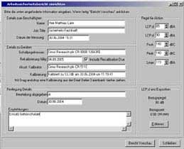 Software del medidor de ruido para realizar informes.