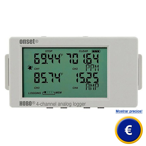 Ms informacin acerca del medidor de temperatura HOBO UX120-006M