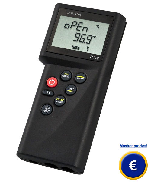 Medidor de temperatura de resistencia P-700.