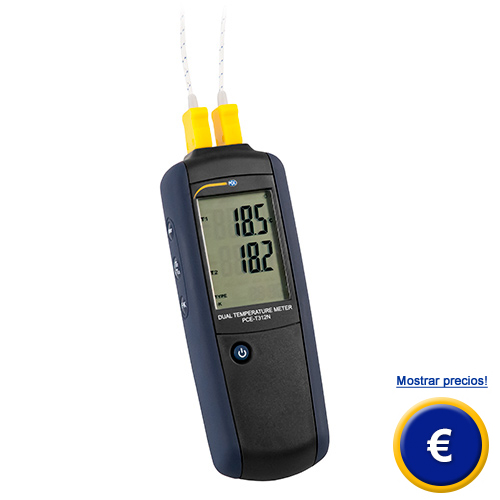 Ms informacin acerca del medidor de temperatura de contacto de 2 canales para termoelementos de tipo K