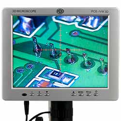 Pantalla LCD de 8" del microscopio mecnico 3D PCE-IVM 3D