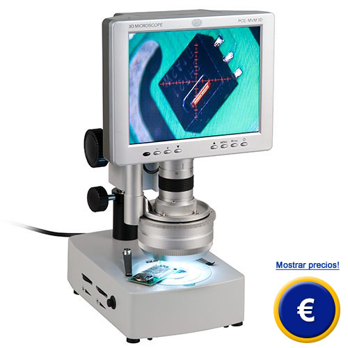 Más información acerca del microscopio mecánico 3D PCE-IVM 3D