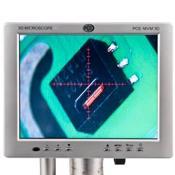 Pantalla LCD de 8" del microscopio motorizado 3D PCE-MVM 3D