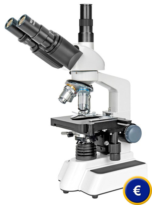 Microscopio trinocular con hasta 1000 aumentos