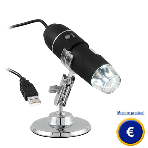 Más información sobre el microscopio USB PCE-MM 800 con hasta 1600 aumentos