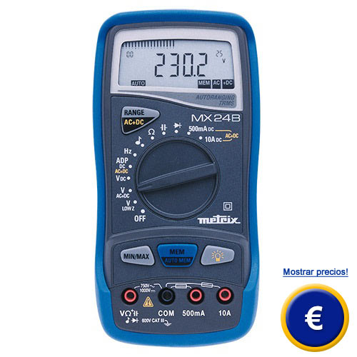 Polimetro Digital Multimetro Profesional Tester Voltimeter Medidor Tension  AC DC