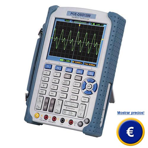 Osciloscopio de 200 MHz PCE-DSO1200