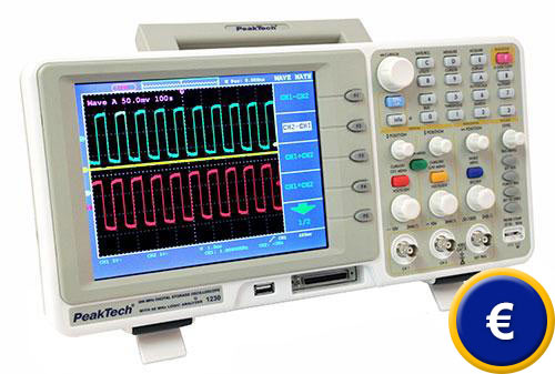 Osciloscopio registrador PKT-1230 de PeakTech