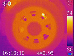 Parte frontal de la cmara trmica PCE-TC 3.