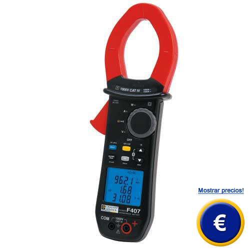Más información acerca de la pinza amperimétrica serie C.A F400.