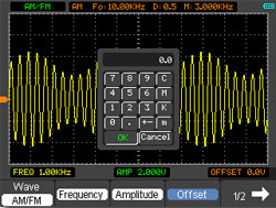 Modulacin FM del poliscopio PCE-DSO8060