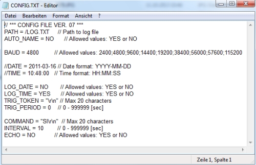 Aqu ve el software del registrador de datos GSM que se incluye en el envo.