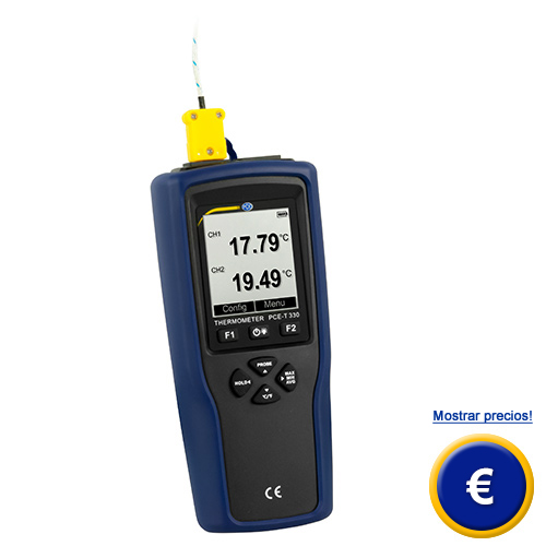 Ms informacin acerca del registrador de datos de temperatura PCE-T 330