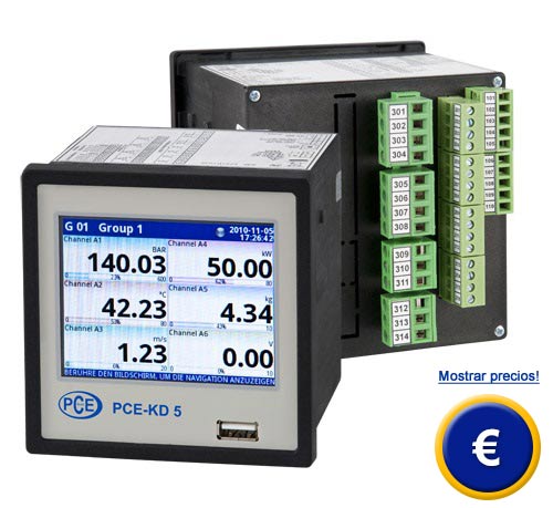 Registrador multicanal PCE-KD5