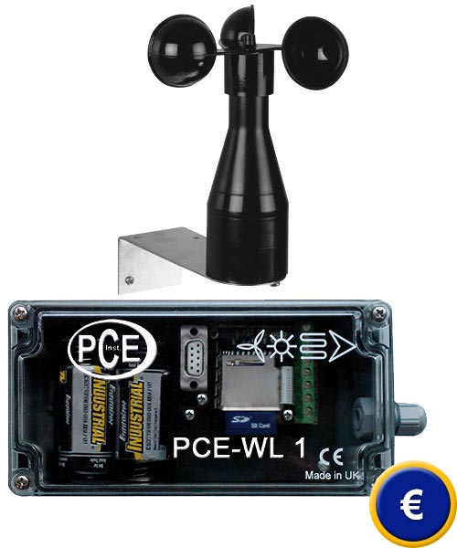 Registrador de viento PCE-WL 1
