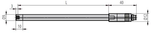 Dimensionado del transductor de caudal compacto SS 20.400