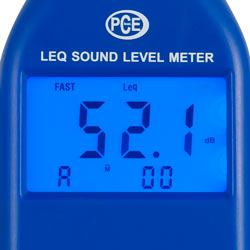Pantalla del sonómetro PCE-353