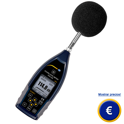 Más información acerca del sonometro con GPS PCE-432