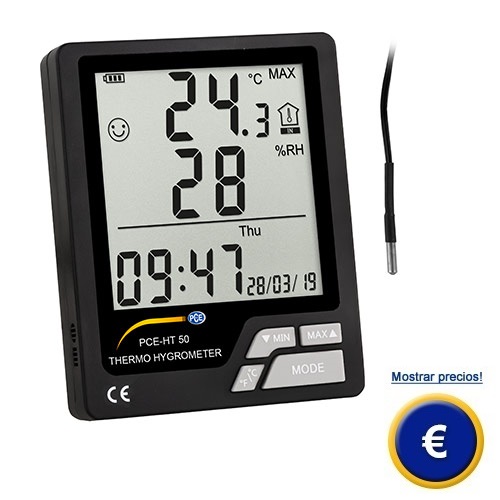 Ms informacin sobre el termohigrmetro PCE-HT 50.