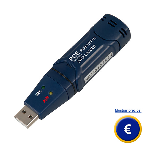 Más información sobre el termómetro USB PCE-HT 71N