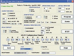 Software del transductor de vibracion