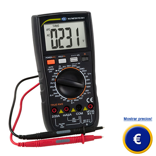 Ms informacin sobre el multmetro digital TRMS DMM PCE-DM 4