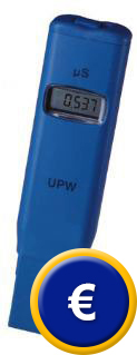 El conductímetro UPW  para agua muy pura.