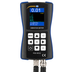 Medidor de mano del medidor de vibraciones PCE-VM 22