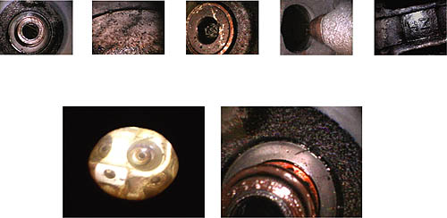 Imágenes mostrando el uso del videoendoscopio PCE-VE 360
